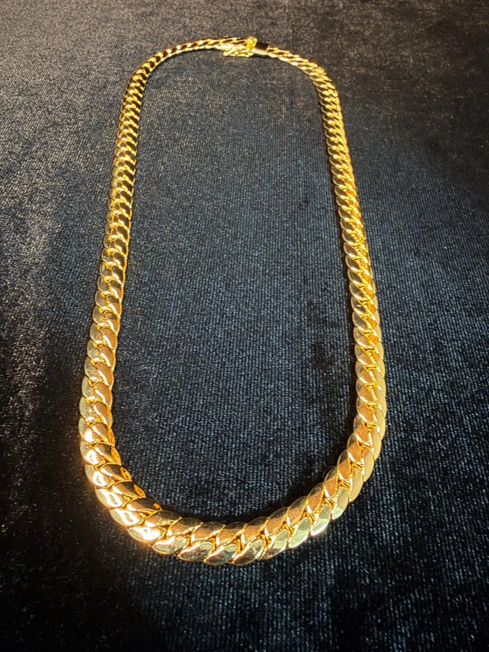 Miami Cuban 14K Stamped Gold Filled 20in 7.5 MM necklace W/box lock. BRAND NEW